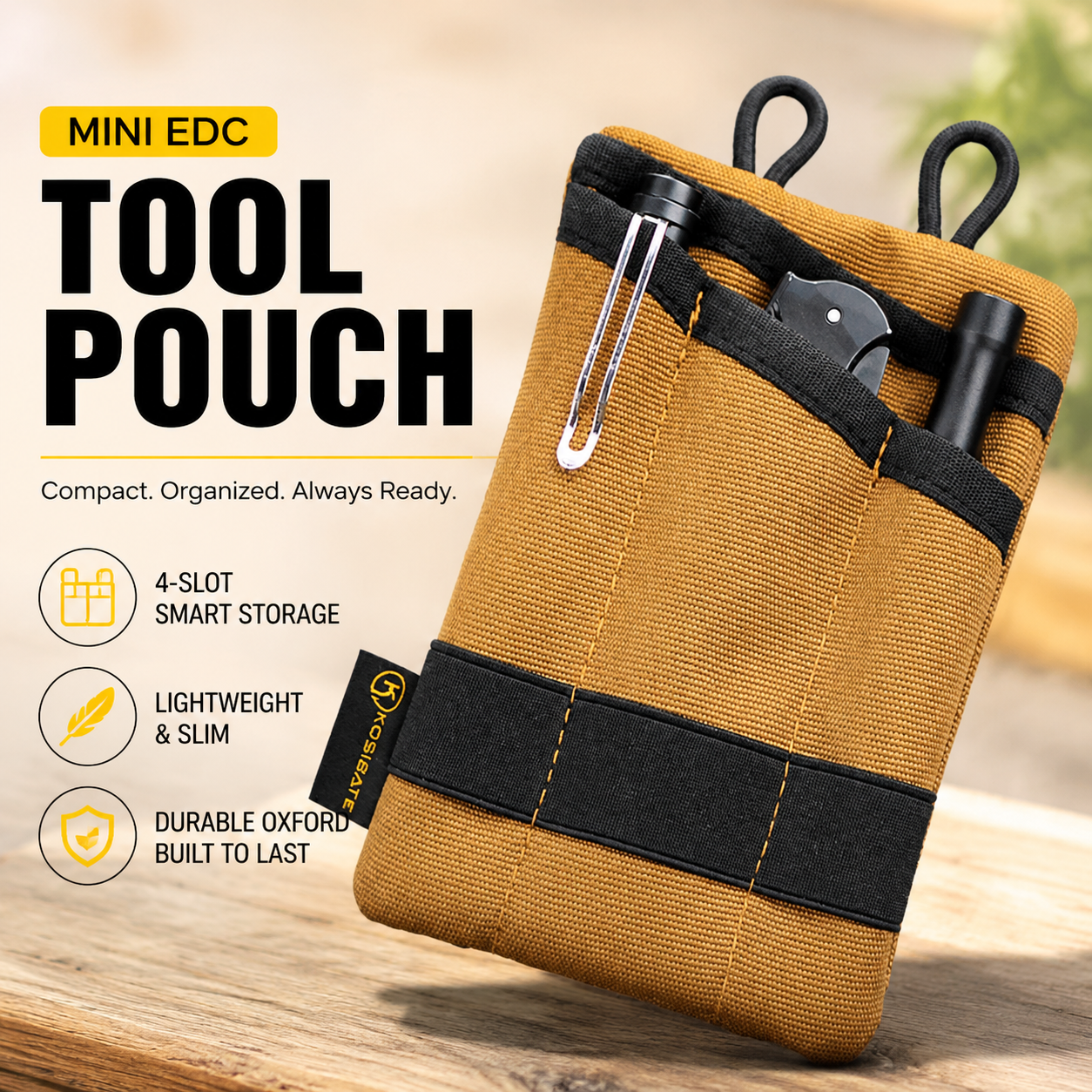 Edc Carry Pocket Pouch - Mini EDC Alet Çantası Oxford Kumaş