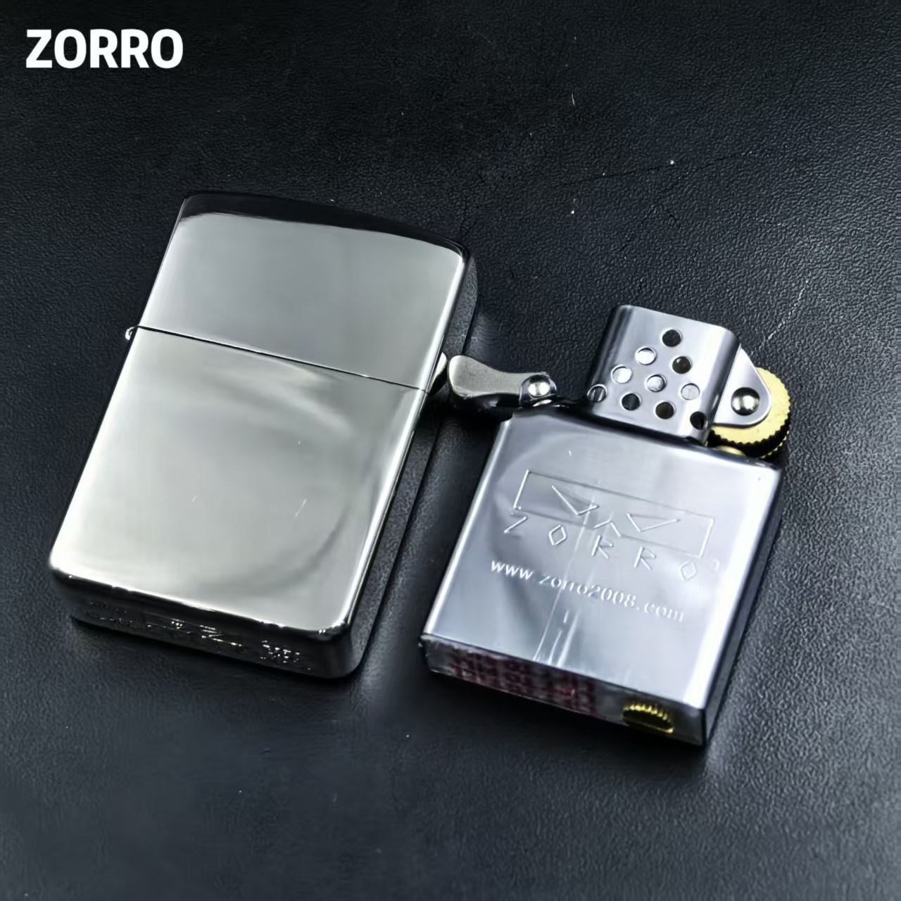 Lighter Insert Zippo - ZORRO yeni 910S Nikel Gümüş 1941