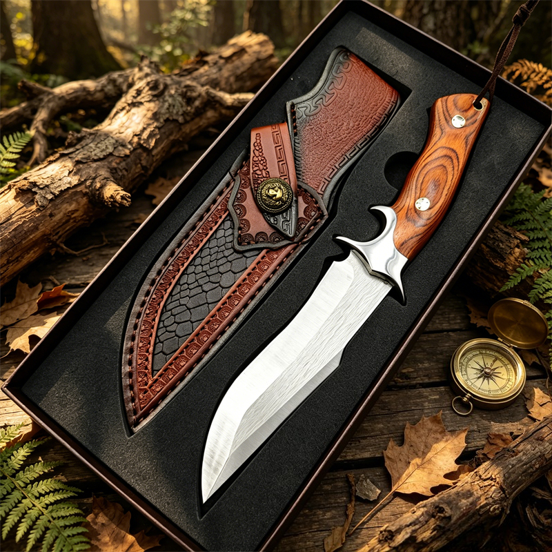 Edc Pocket Carry Fixed Blade - Yüksek Kaliteli M390 Çelik Bıçaklı Ahşap