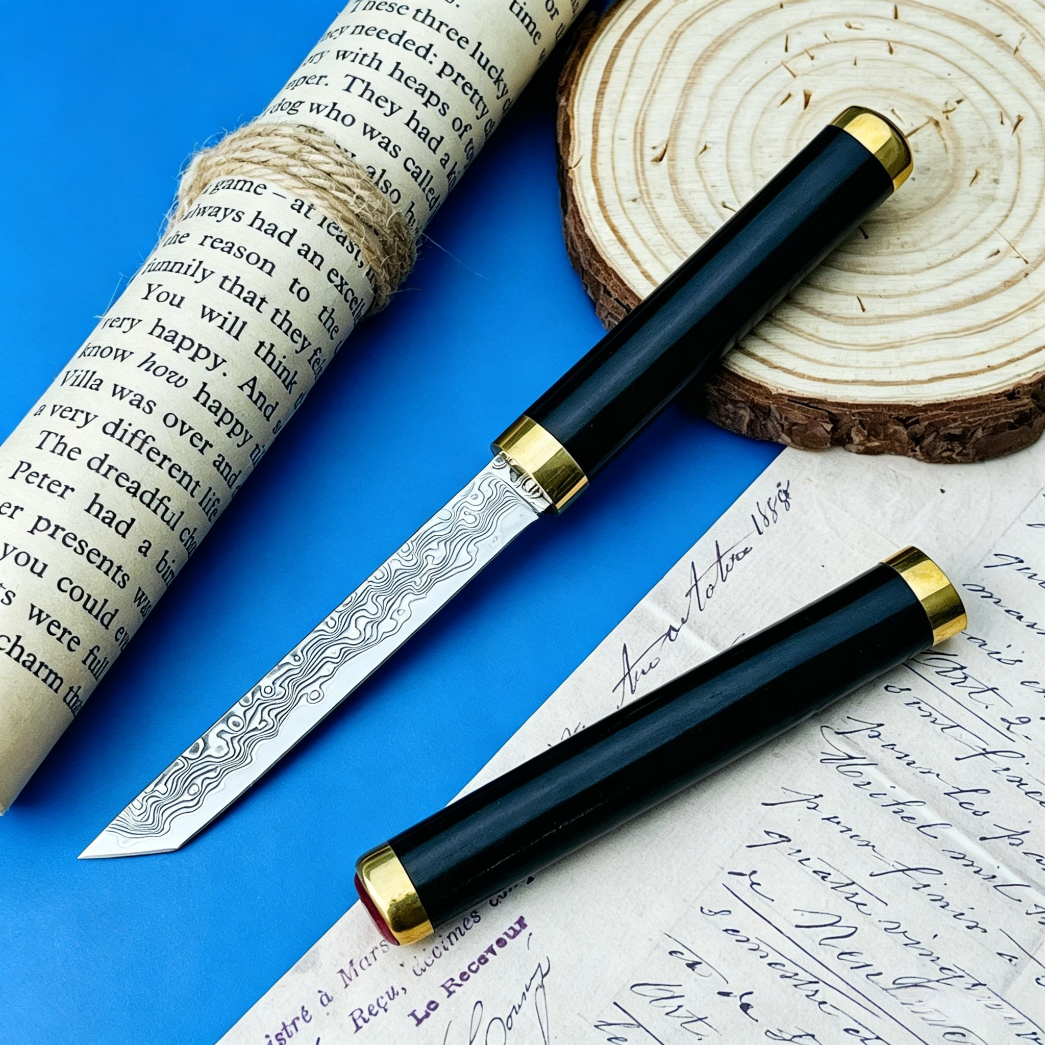 Everyday Carry (Edc) Knife - Günlük Kullanım Sabit Namlulu Bıçak, Şam