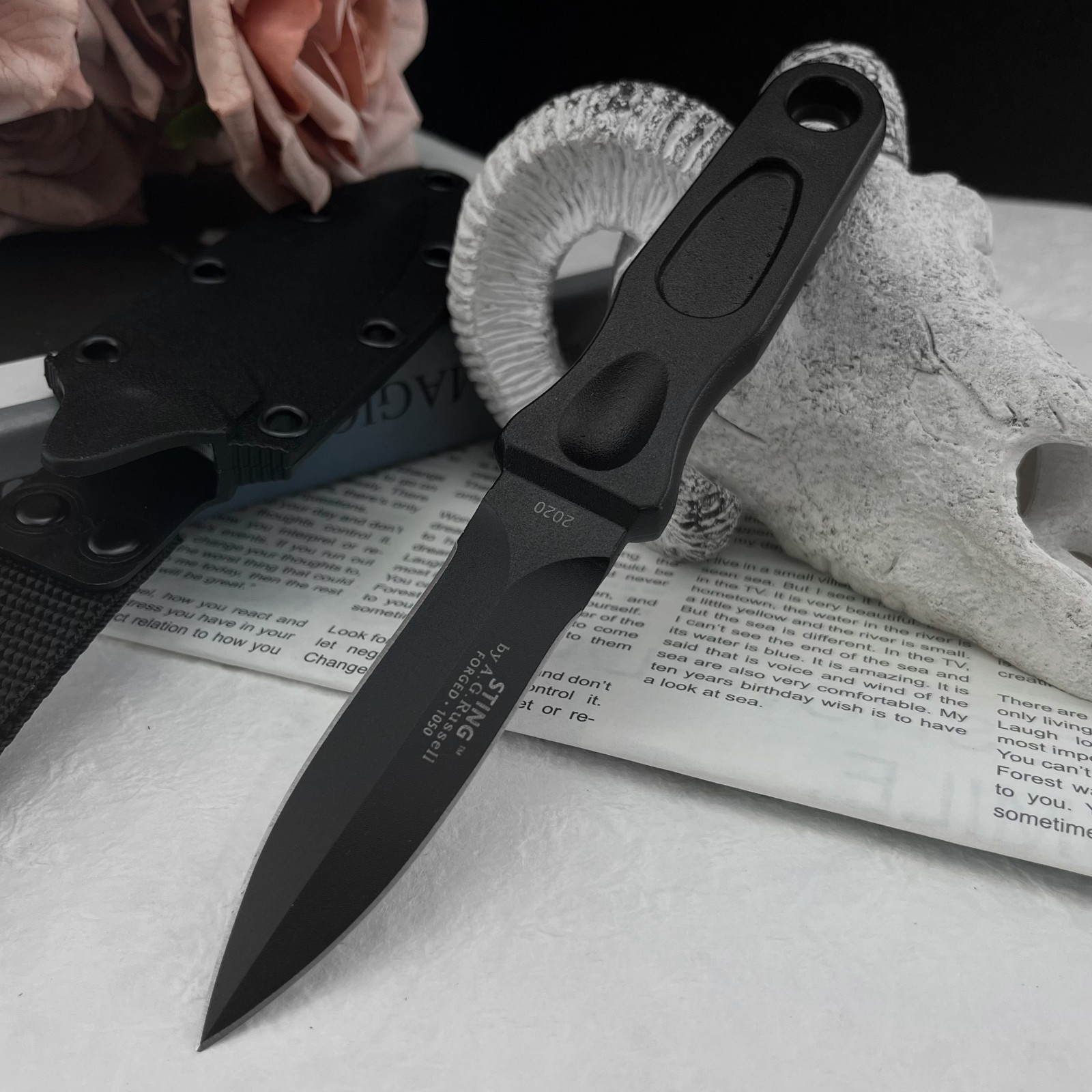 Everyday Carry (Edc) Knife - Çok Fonksiyonlu Sabit Namlulu Bıçak 8Cr13MoV