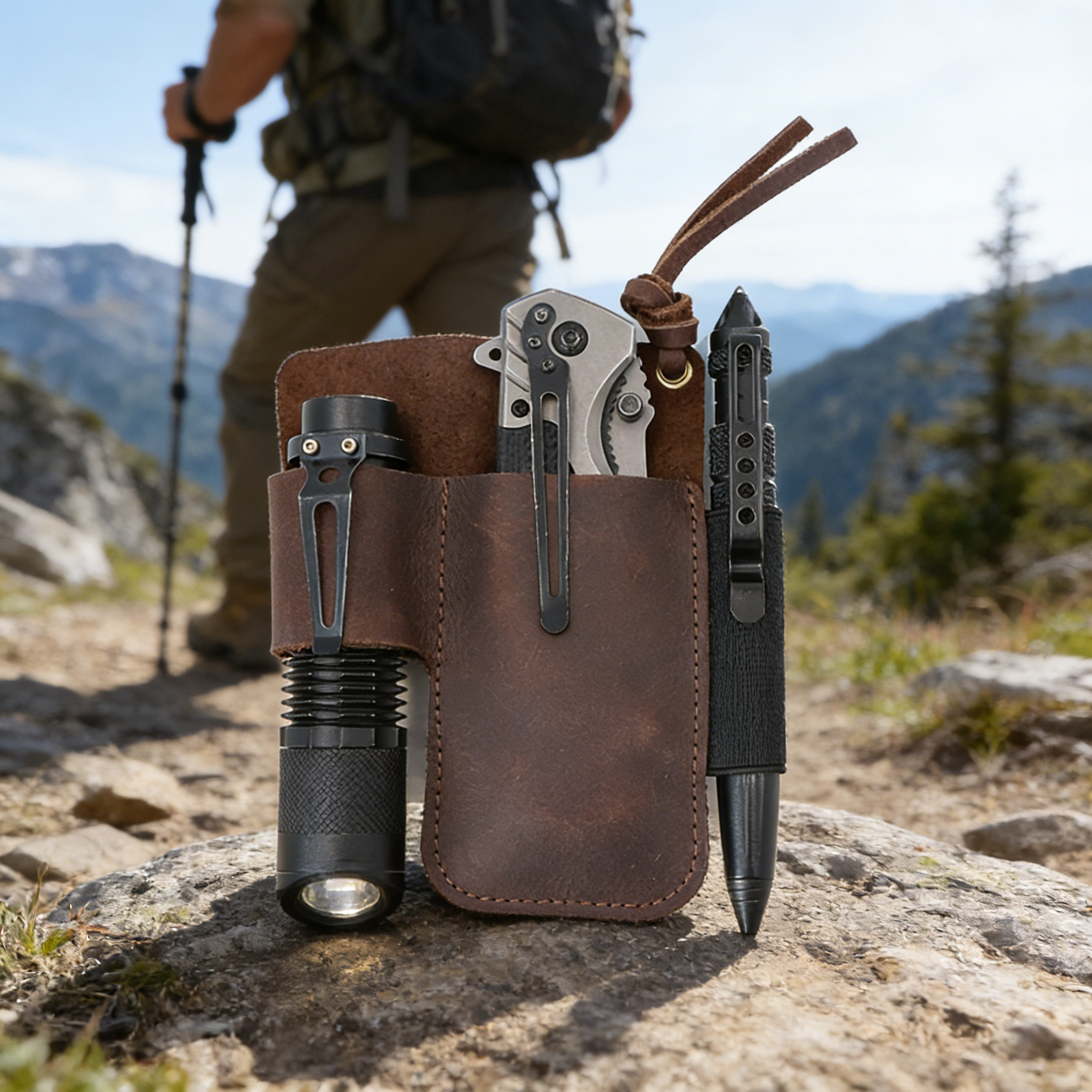 EDC Deri El Feneri Alet Kılıfı - Edc Carry Knife incelemesi ve fiyatı