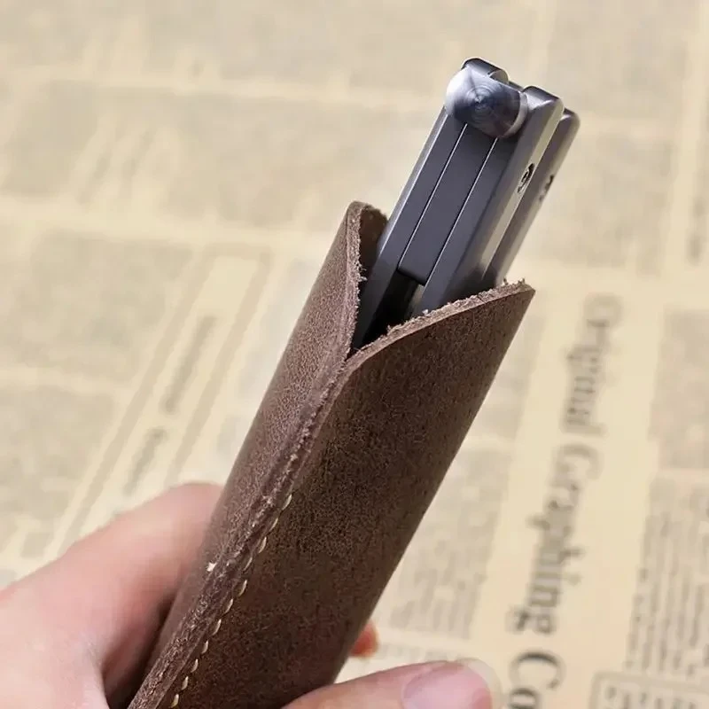 Deri küçük bıçak kılıfı taşıma - Edc Pocket Carry Fixed Blade incelemesi ve fiyatı