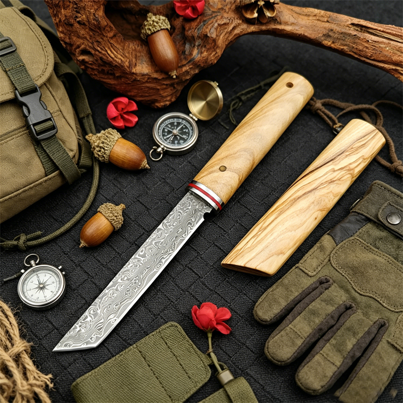 Taşınabilir Bıçak Şam Çelikli  - Edc Pocket Carry Fixed Blade incelemesi ve fiyatı